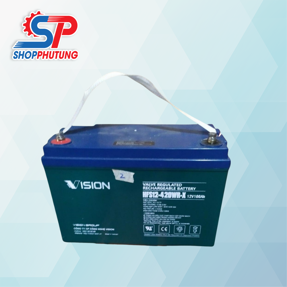 Ắc quy Vision 12V 100Ah 4 Ắc quy Vision 12V 100Ah (1)