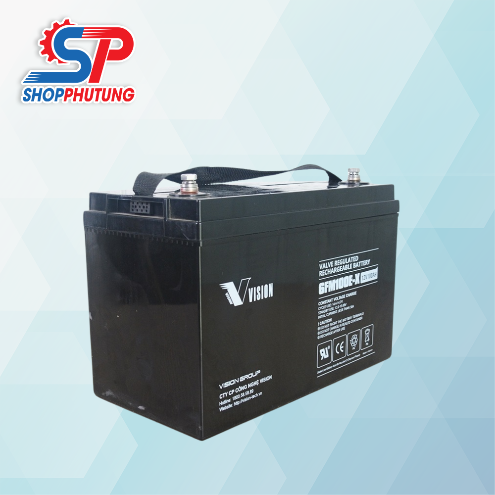 Ắc quy Vision 12V 100Ah 5 Ắc quy Vision 12V 100Ah (2)
