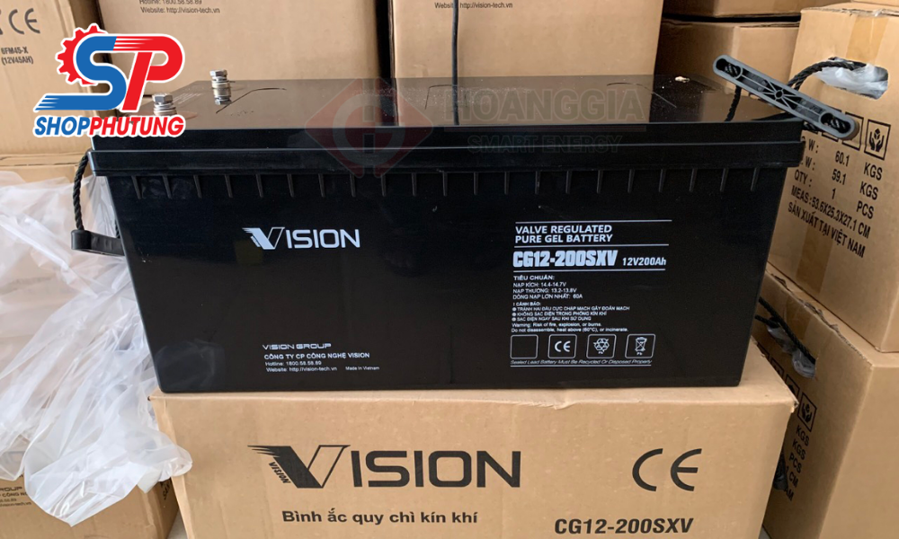 Ắc quy Vision 12V 100Ah 12 Ắc quy Vision 12V 100Ah chât lượng cao