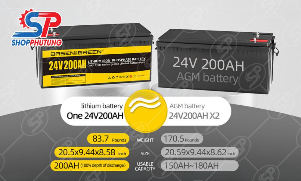 Pin Lithium 24V 200Ah 17 Pin Lithium 24V 200Ah AMG