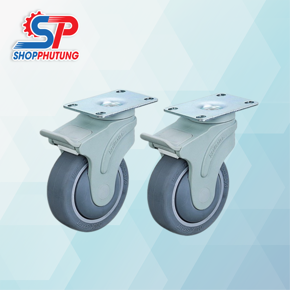 Bánh xe chịu lực có khóa 6 Bánh xe chịu lực có khóa xoay 360 độ linh hoạt và bền bỉ