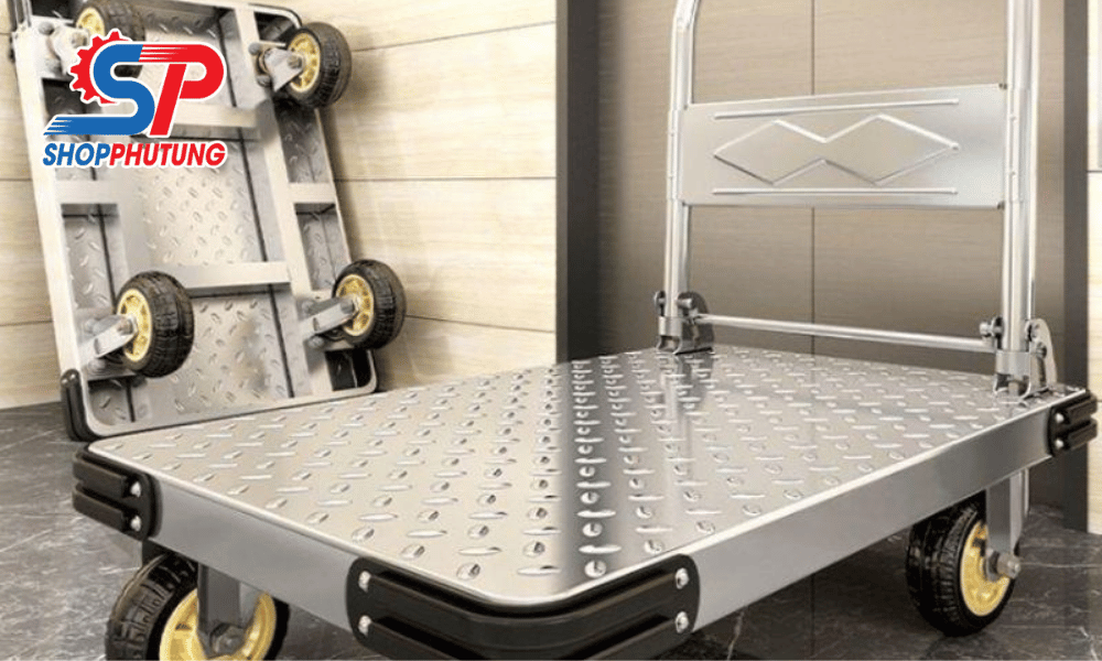 Bánh xe chịu lực 1000kg 11 Bánh xe chịu tải trọng 1000kg phù hợp cho xe đẩy hàng nặng, xe kéo công nghiệp và các thiết bị cơ khí chuyên dụng