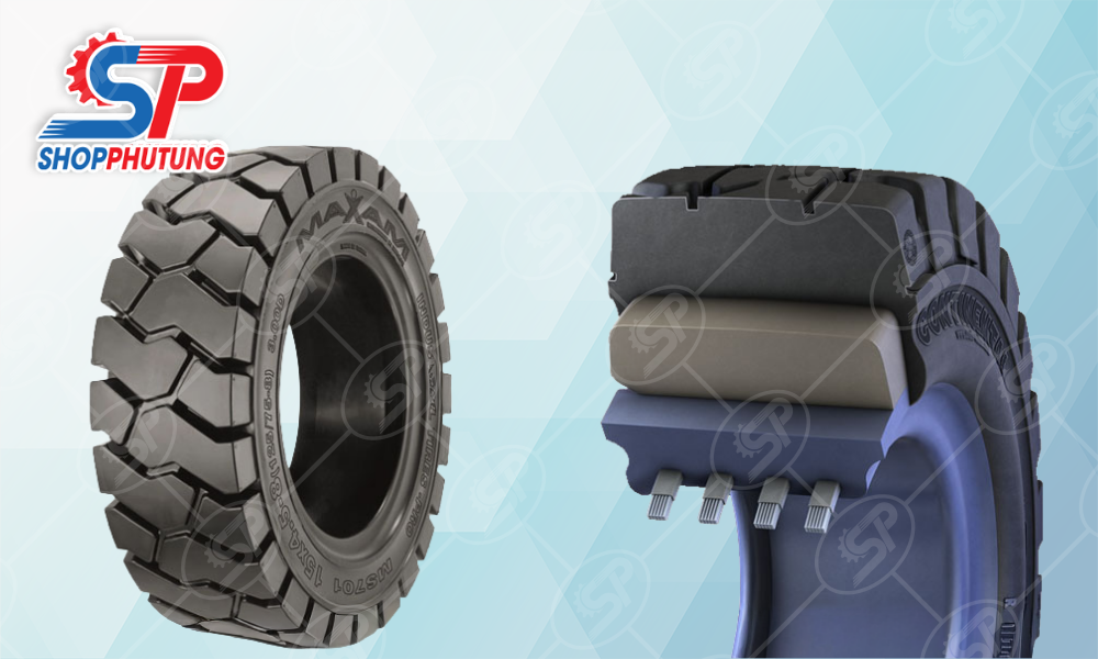 Lốp xe nâng 650-10 22 Lốp hơi xe nâng 650-10