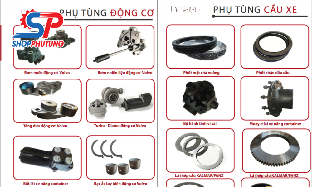 Phụ tùng xe nâng container chất lượng cao giúp vận hành ổn định