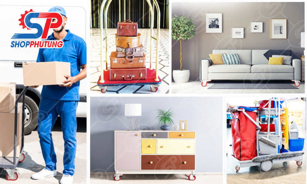 Bánh xe xoay chịu lực 16 Ứng dụng thực tế bánh xe xoay chịu lực